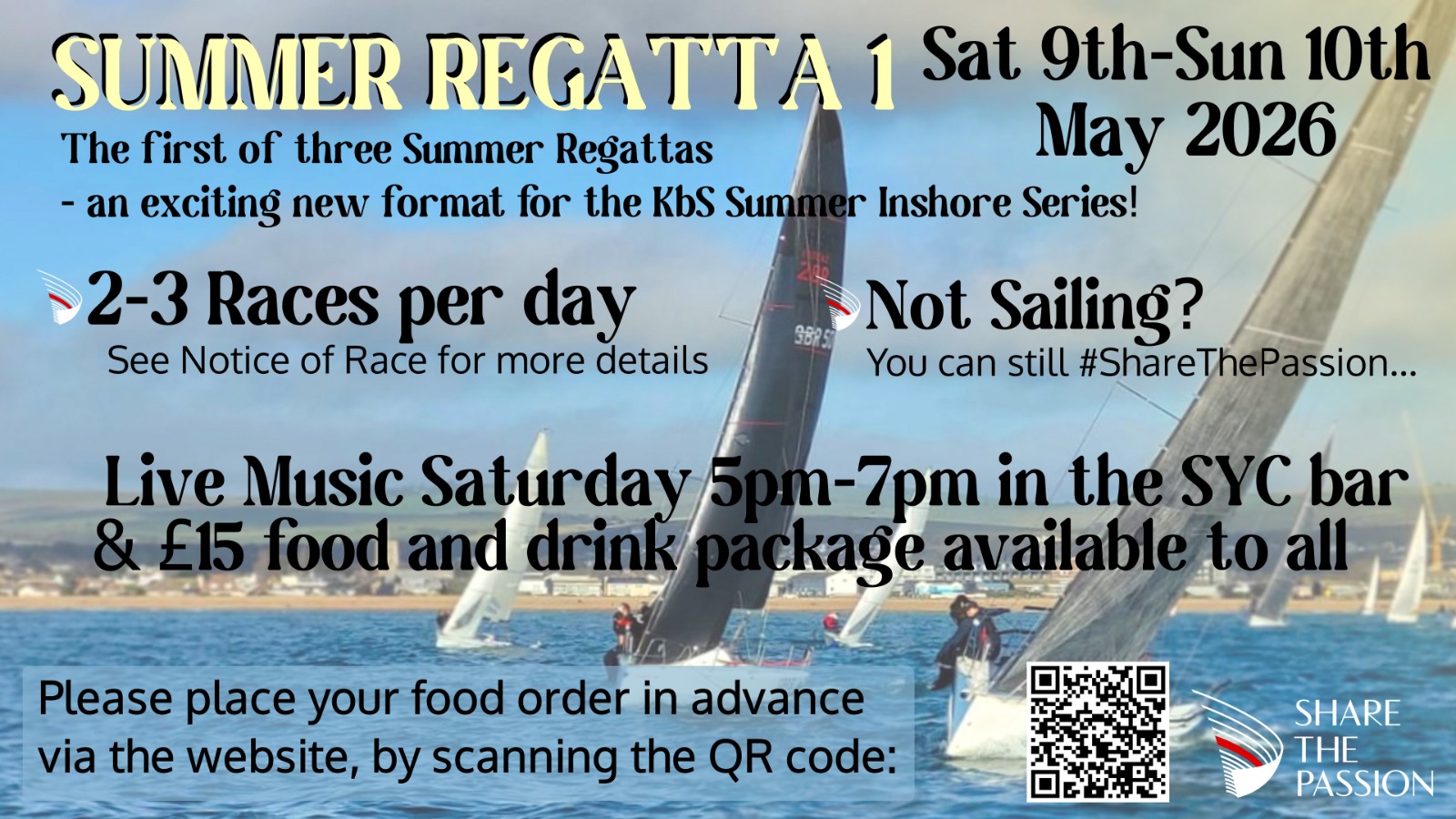 9th-10th May Summer Regatta at SYC